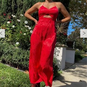 MIDI CUT OUT SLIP DRESS